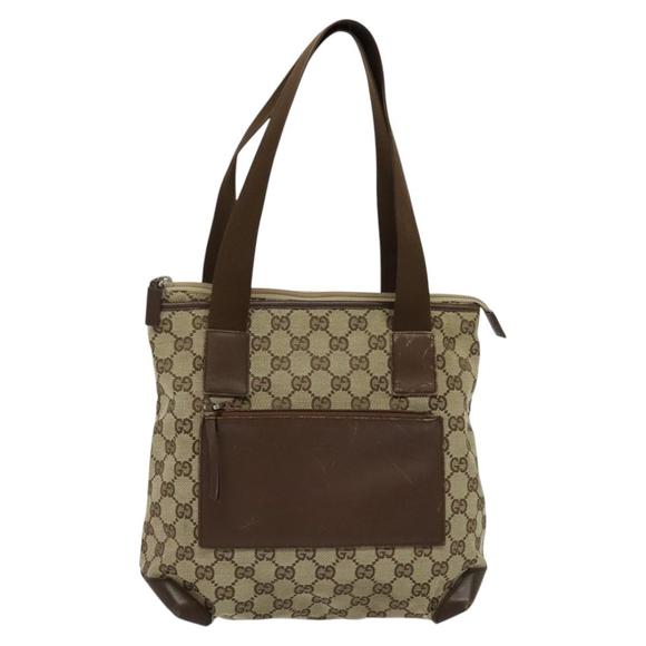 GUCCI GG Canvas Tote Bag Beige 019 0402 Auth 114245 - Picture 13 of 16